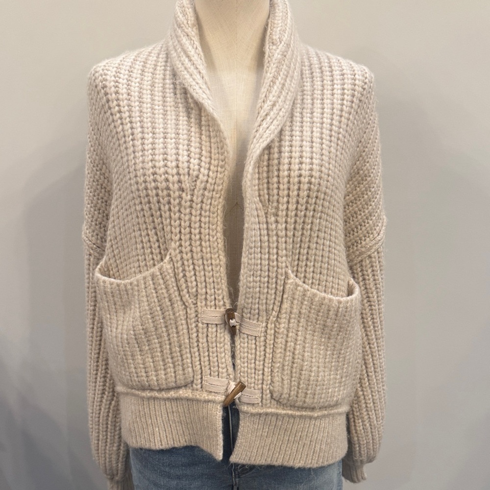 Saltwater LUXE Cream Knit Cardigan